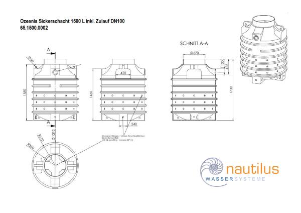 Annalena Sickerschacht 1000 bis 2000 Liter